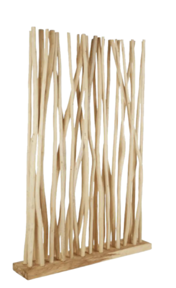 Claustra en bois naturel