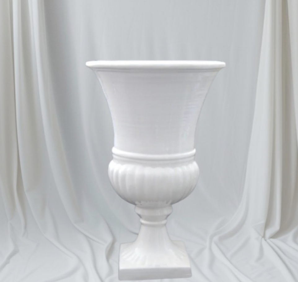 Vase Médicis blanc